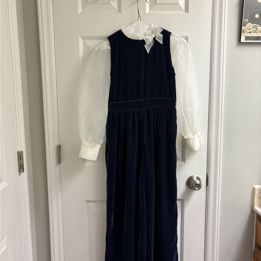 Janie and Jack Elegant Navy Jumpsuit
